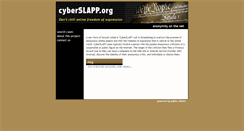 Desktop Screenshot of cyberslapp.org